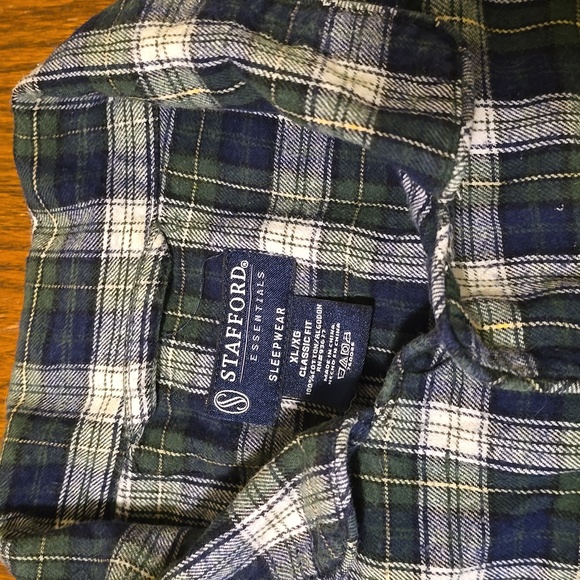 Stafford Essentials Plaid Flannel Shirt, Women's XL - Picture 2 of 4